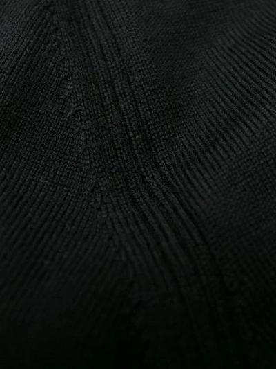 Shop Stone Island Zipped Cardigan In Black