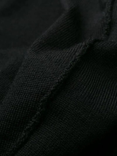 Shop Stone Island Zipped Cardigan In Black