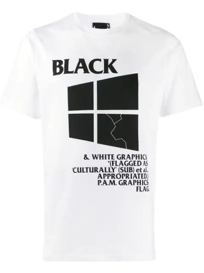 Shop Perks And Mini Black Window T-shirt - White