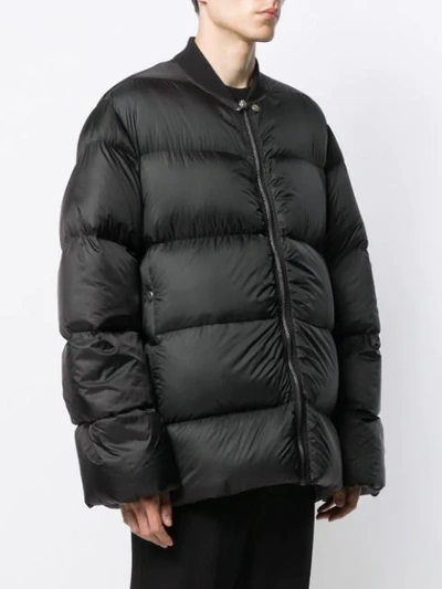 Shop Rick Owens Short Padded Jacket In Black