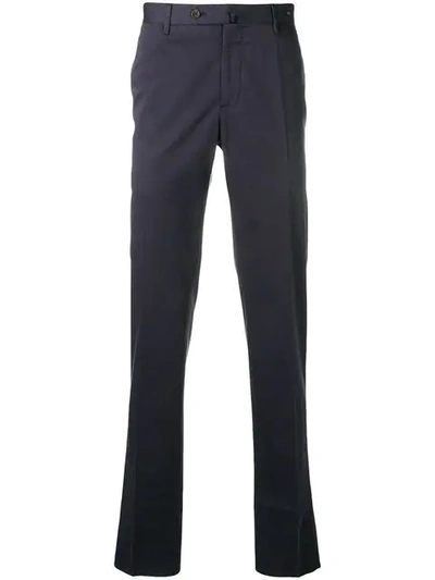 Shop Pt01 Straight Leg Trousers In Blue