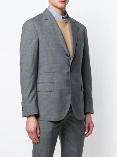 Shop Brunello Cucinelli Oversized Suit Jacket In Grey
