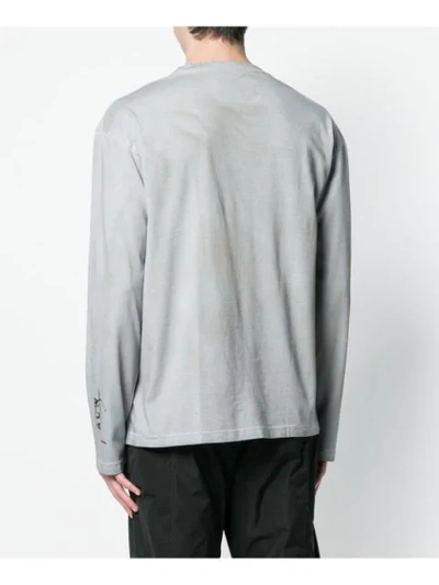 Shop A-cold-wall* Longsleeved Logo T-shirt - Grey