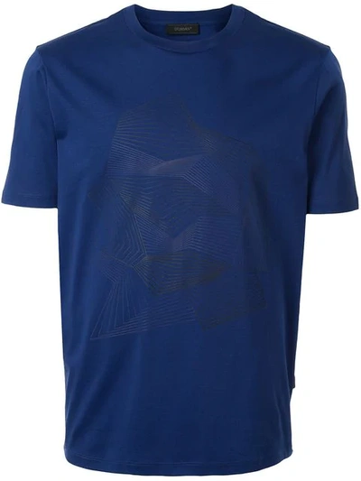 Shop D'urban Printed T-shirt In Blue