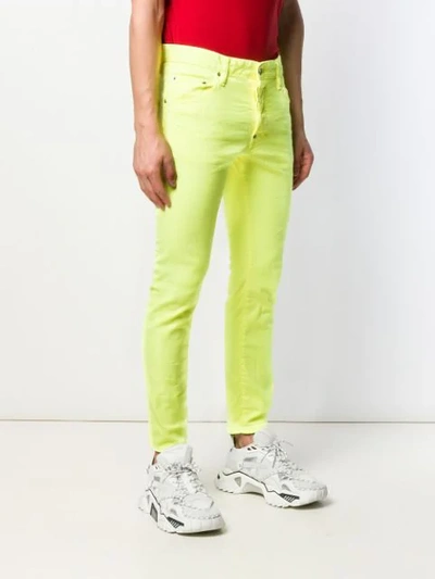 DSQUARED2 SKATER牛仔裤 - 黄色