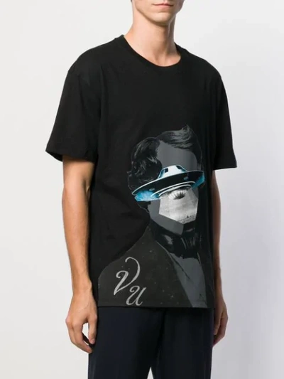 Shop Valentino X Undercover Ufo Print T-shirt In Black