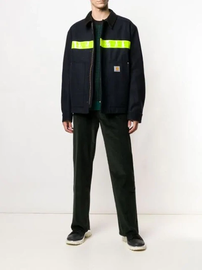 Shop Junya Watanabe Comme Des Garçons Man X Carhartt Reflector Jacket In 1