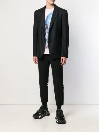 Shop Alexander Mcqueen Tailored Blazer In Black