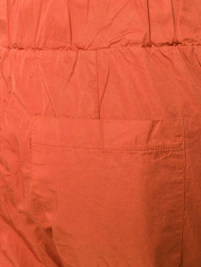 Shop Andrea Ya'aqov Cropped Cargo Trousers In Orange