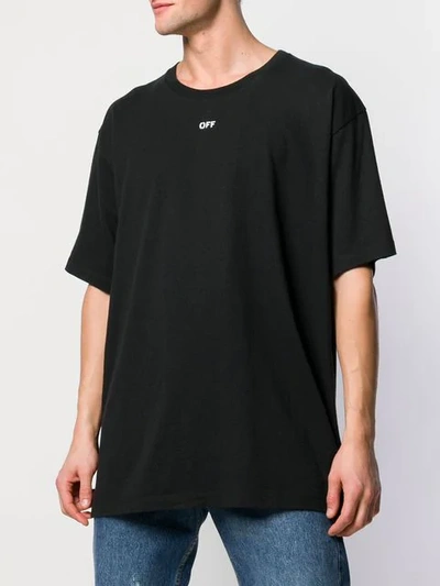 Shop Off-white Printed Oversized T-shirt In 1088 Black Multicolo