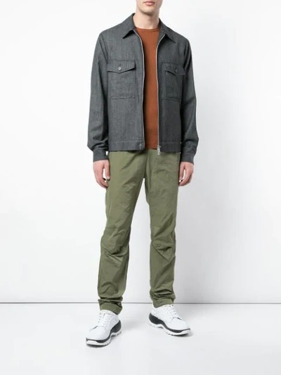 Shop John Elliott Drawstring Waist Trousers In Green