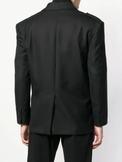 Shop Gosha Rubchinskiy Asymmetric Jacket In Black