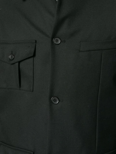 Shop Gosha Rubchinskiy Asymmetric Jacket In Black