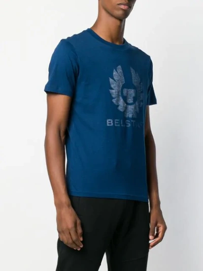 Shop Belstaff Logo Print T In Blue