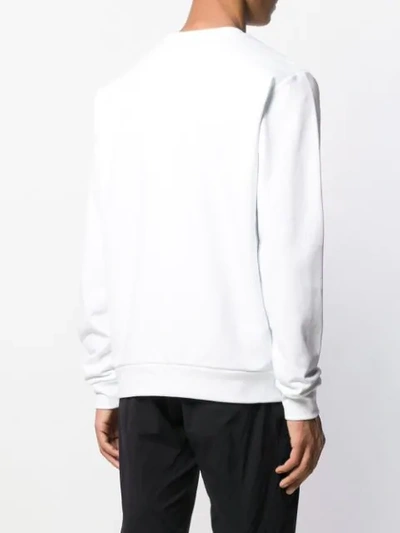 Shop Iceberg Logo Print Sweatshirt In White