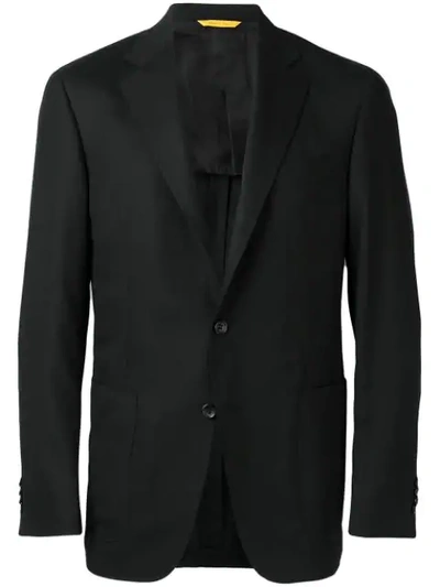 Shop Canali Classic Blazer In Black