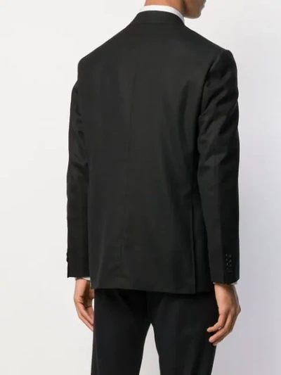 Shop Canali Classic Blazer In Black