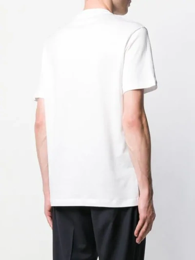 Shop Versace Harness Print T-shirt In White