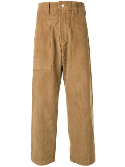 Shop Billy Loose Trousers With Patch Pocket In Brown