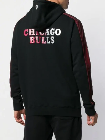 Shop Marcelo Burlon County Of Milan Chicago Bulls Hoodie In Black