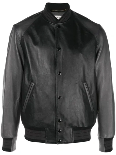Shop Coach Varsity Jacket In Black