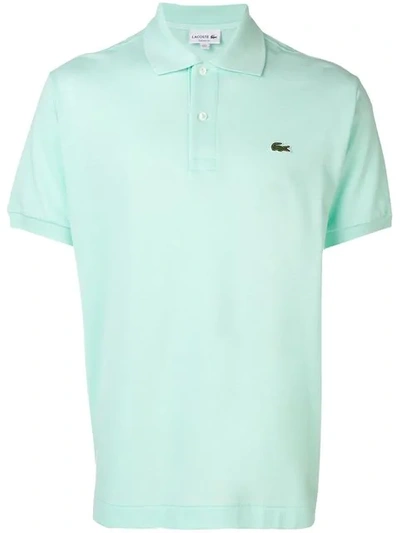 Shop Lacoste Contrast Logo Polo Shirt In Green