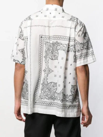 Sacai Bandana Print Shirt In White