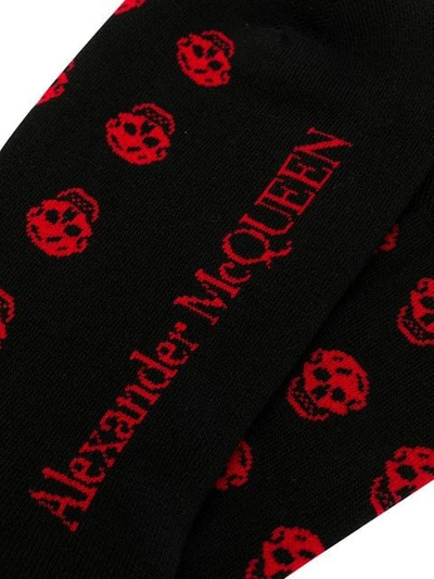 Shop Alexander Mcqueen Multi Skull Socks In Black