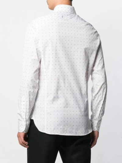 Shop Gucci G Dot Oxford Shirt In White