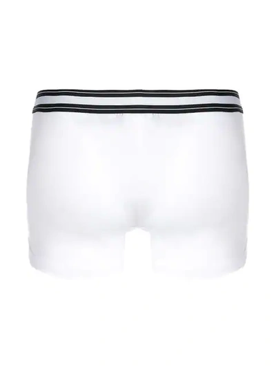 Shop Dolce & Gabbana Logo Waistband Boxers In W0800 Optical White