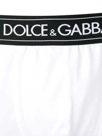 Shop Dolce & Gabbana Logo Waistband Boxers In W0800 Optical White