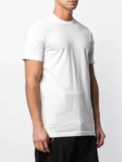 Shop Rick Owens Classic Long T-shirt In White