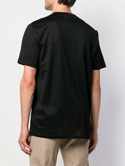 Shop Lanvin Printed Logo T-shirt In Black