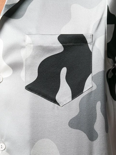 Shop Misbhv Camouflage Shirt In Grey