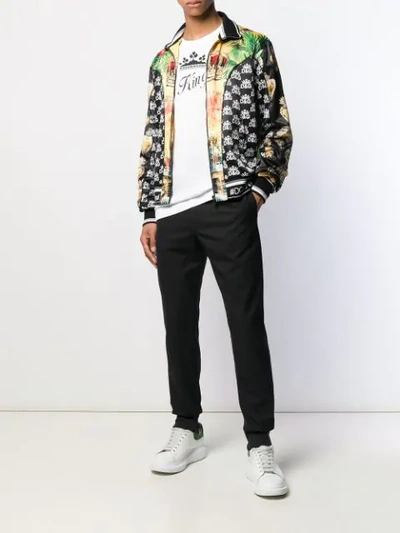 Shop Dolce & Gabbana Printed Bomber Jacket In S9000