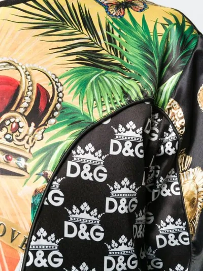 Shop Dolce & Gabbana Printed Bomber Jacket In S9000