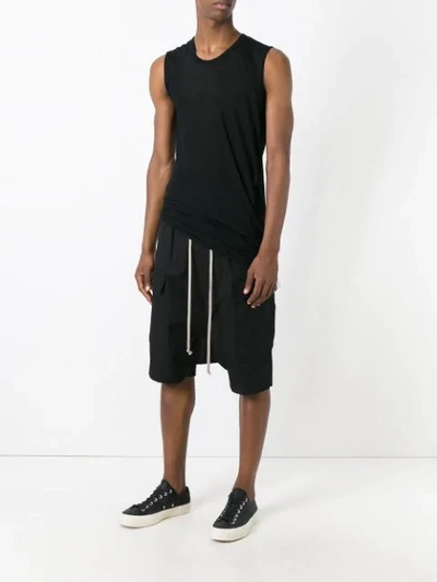 Shop Rick Owens Longline Tank Top In Black