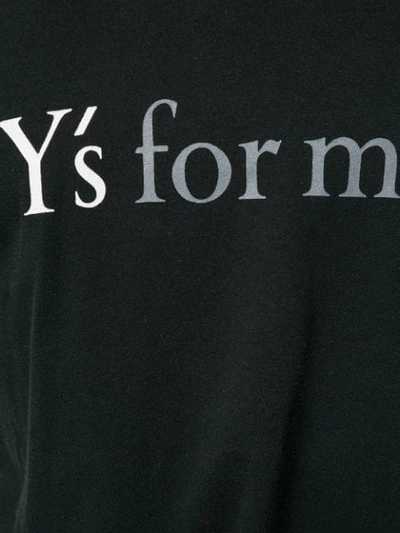 Pre-owned Yohji Yamamoto Y's For Men Print T-shirt In Black