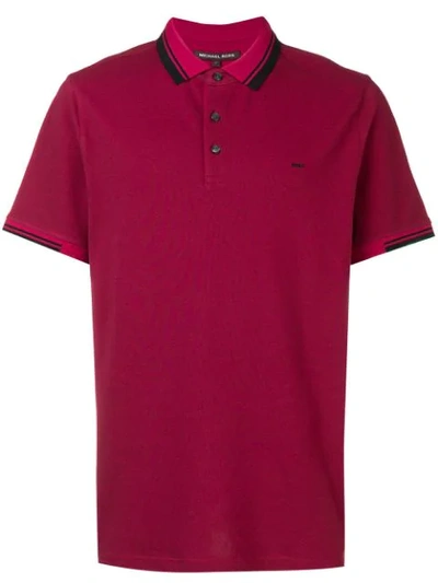 Shop Michael Michael Kors Polo Shirt In Red