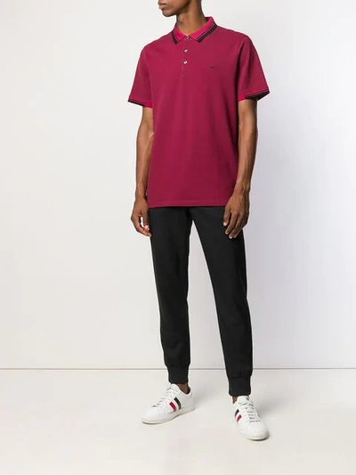 Shop Michael Michael Kors Polo Shirt In Red