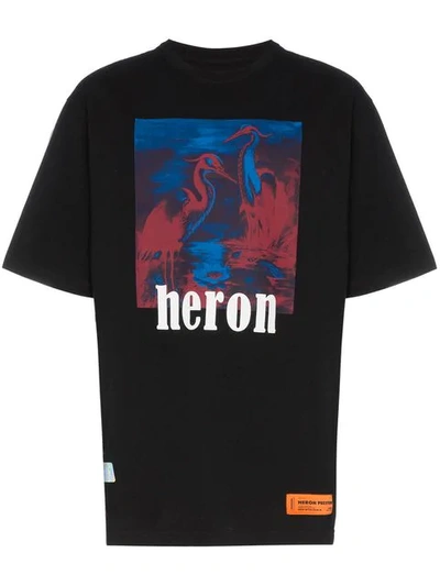 Shop Heron Preston Heron Printed T-shirt In Black