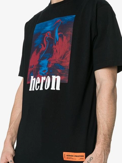 HERON PRESTON HERON PRINTED T-SHIRT - 黑色