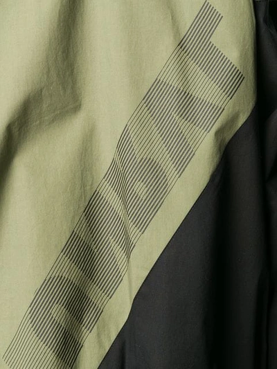 Shop Ben Taverniti Unravel Project Contrast Panels Lightweight Jacket In Green