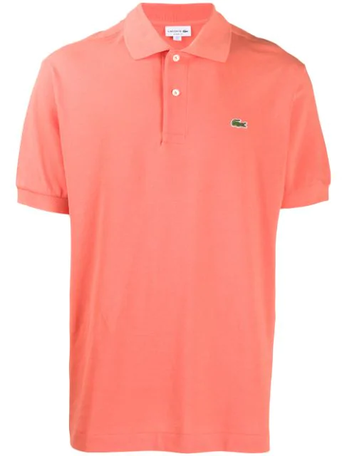 orange lacoste shirt