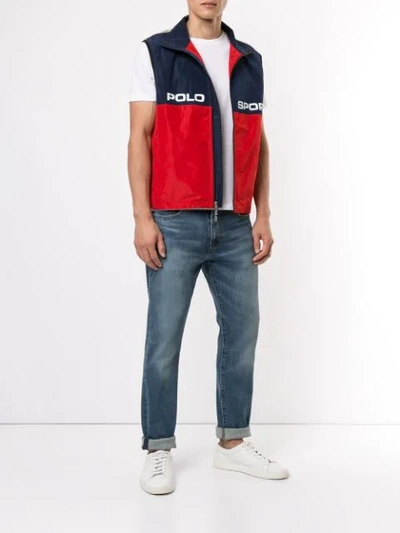 Shop Ralph Lauren Polo Sport Vest In Multicolour