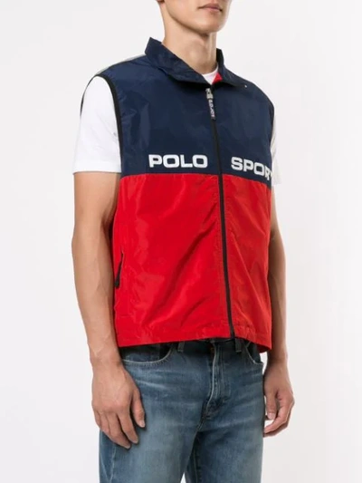 Shop Ralph Lauren Polo Sport Vest In Multicolour