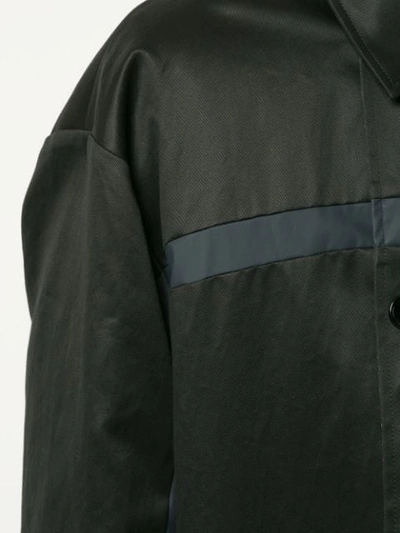 Shop Yoshiokubo Reversible Trench Coat In Black