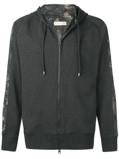 Shop Etro Zipped-up Jacket In Grey