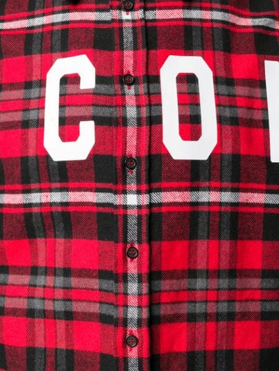 DSQUARED2 ICON格纹衬衫 - 红色