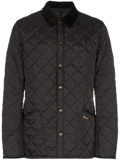 Shop Barbour Heritage Liddesdale Padded Jacket In Black